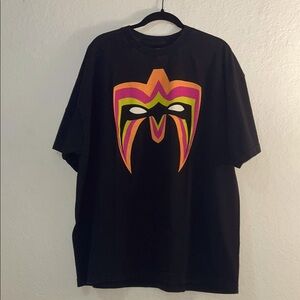 Men’s Black WWF Legend Ultimate Warrior Logo Shirt